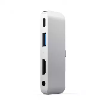 Hub Satechi Aluminum USB-C para iPad Pro plateado