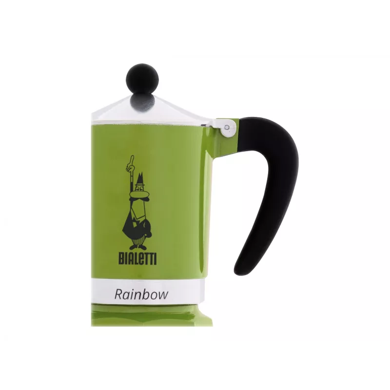 Bialetti Rainbow cafetera moka negra, verde