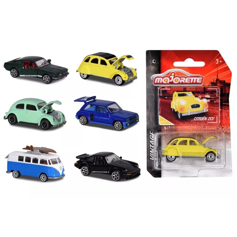 Majorette Coche de juguete vintage, surtido (6 tipos)