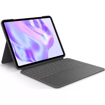 Logitech Combo Touch - teclado y funda folio - con trackpad - retroiluminado - Apple Smart connector - QWERTY - nórdico (danés/finés/noruego)