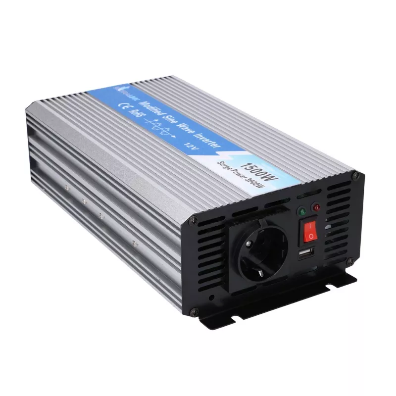 Convertidor de tensión Extralink 12V - 230V, 1500W, onda sinusoidal modificada OPIM-1500W