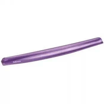 Fellowes Gel Crystal - almohadilla reposamuñecas para teclado - violeta (91437)