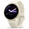 Garmin vívoactive 6 reloj inteligente 42 mm, 1,2" AMOLED 390 x 390, pantalla táctil, GPS, Wi-Fi, 8 GB, caja de aluminio Lunar Gold, correa de silicona Bone