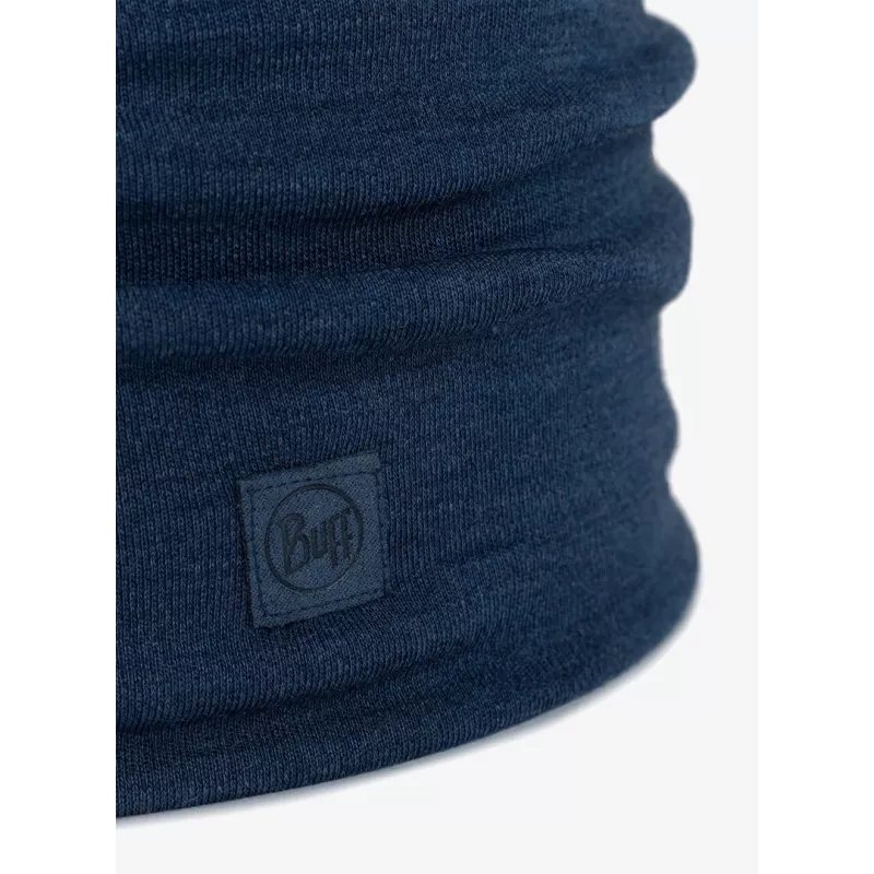 Braga de cuello y cara Buff de lana merino Sling modelo 113018.779.10.00 – pesada, sin costuras, unisex, azul