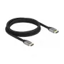 Cable DELOCK Ultra High Speed HDMI 48 Gbit/s 8K 60Hz Gris 2 m Certificado