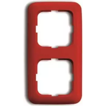 BUSCH JAEGER 2512-217-101 marco embellecedor rojo RAL3020