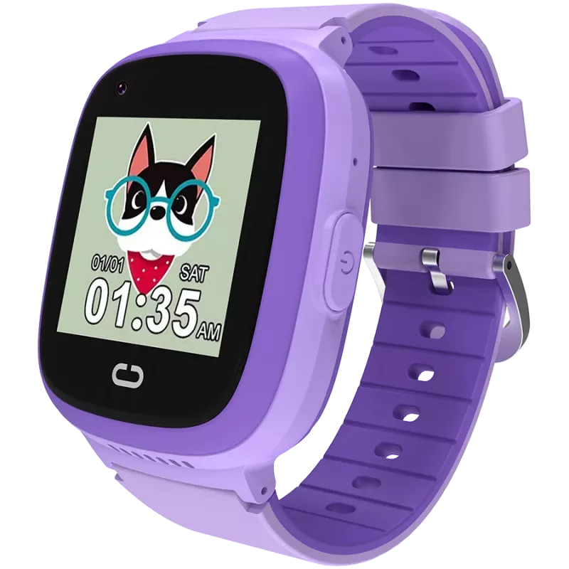 Reloj infantil CANYON Sunny KW-48 vídeo 4G GPS juegos y música violeta