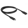 Cable USB DeLOCK 85533 USB 3.2 Gen 1 1 m USB C negro