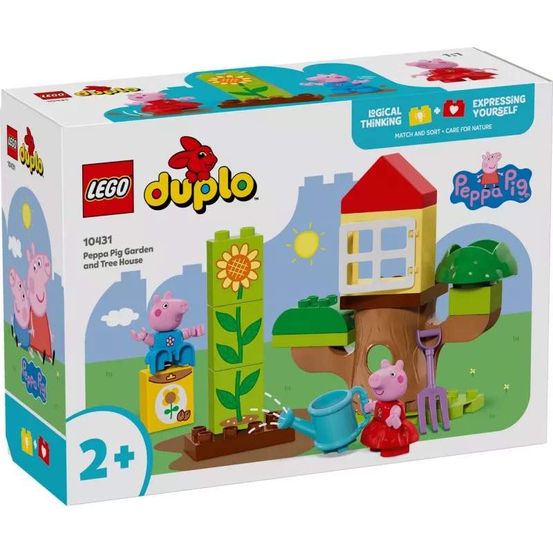 Lego 10431 Duplo Peppa Pig Jardín y casa del árbol set de juego