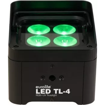Luz de lavado LED EUROLITE TL-4 QCL RGB+UV — LED RGB+UV 4 en 1 para iluminación de escenario y eventos