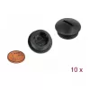 Tapa de cierre para tubo negra nailon DeLOCK 60231