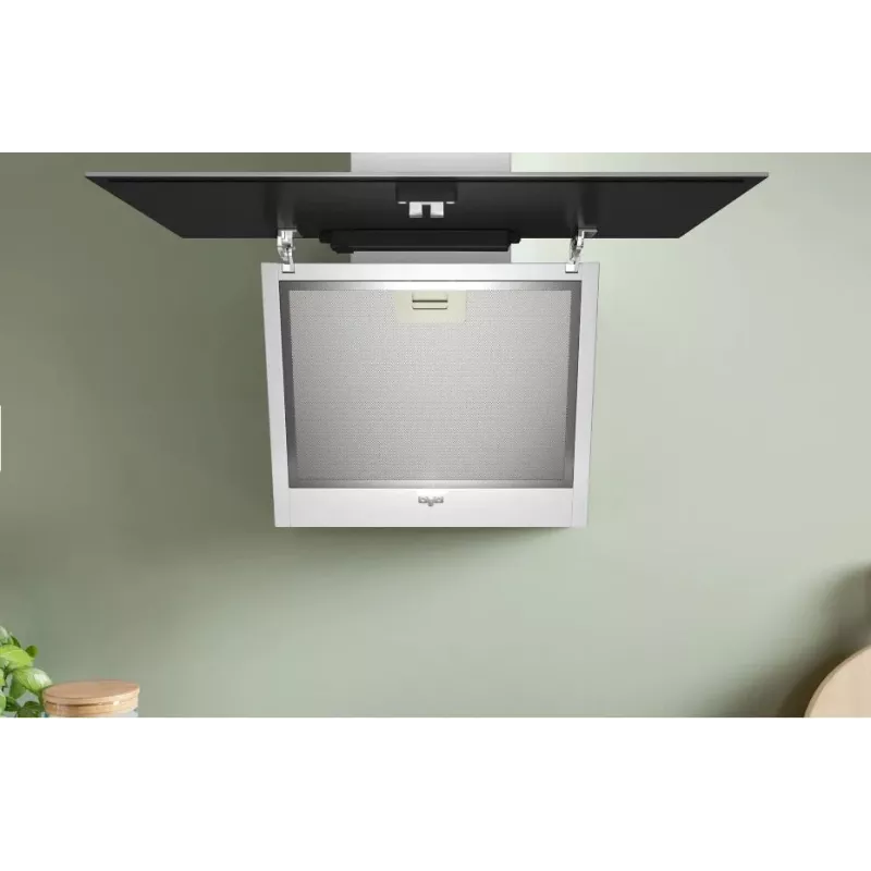 Campana extractora de pared Bosch DWK65DK20, 590×325×690 mm, 550 m³/h, 3 velocidades, 62 dB, blanca, filtro de grasa de aluminio