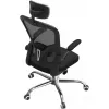 Silla de oficina top e shop DORY SZARY — asiento acolchado, respaldo de malla, 650×620 mm, altura hasta 122 cm
