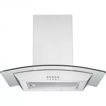 Campana de pared Respekta Nova – acero inoxidable, extracción 307 m³/h, conexión de 150 mm, control por botones