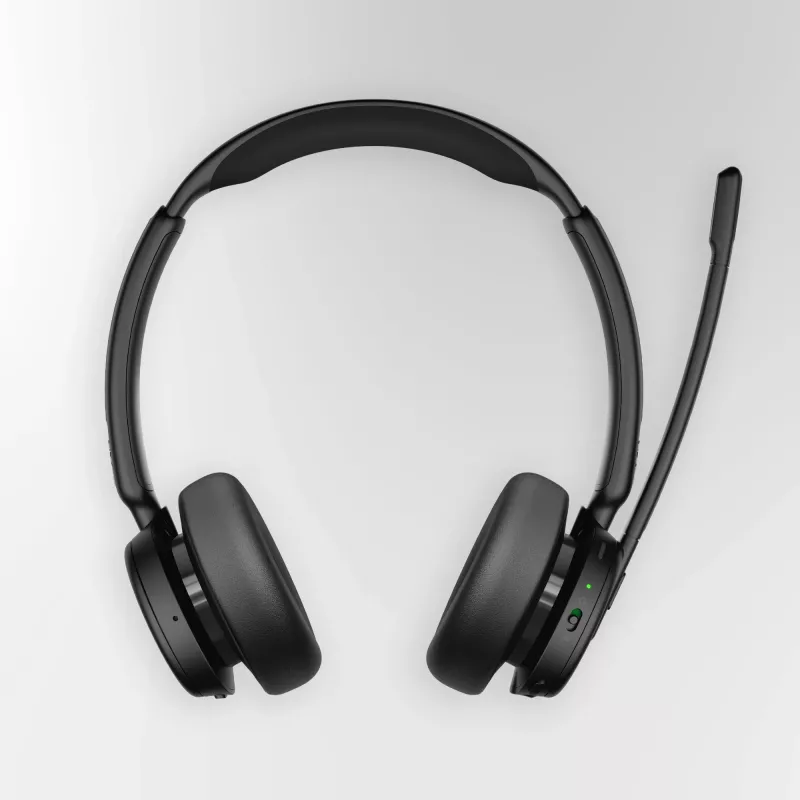 Epos Impact 500, Auricular binaural (ambos oídos), Bluetooth ANC, certificado MS Teams, incl. Dongle USB-C con adaptador USB-A
