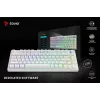SAVIO PHENIX WHITE teclado mecánico inalámbrico, Gateron Red Pro, ABS