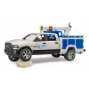 Coche Dodge RAM 2500 Service con luz giratoria y grúa BRUDER 02509