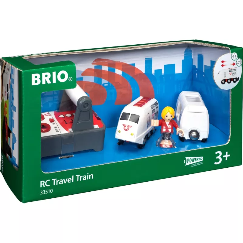 World IR-Express tren de viajeros, vehículo de juguete blanco
