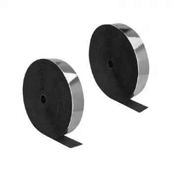 Cinta de velcro resistente DeLOCK autoadhesiva 25 m x 50 mm negra