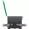 Conector para sistema de riego 25 mm > 1, conector negro/gris
