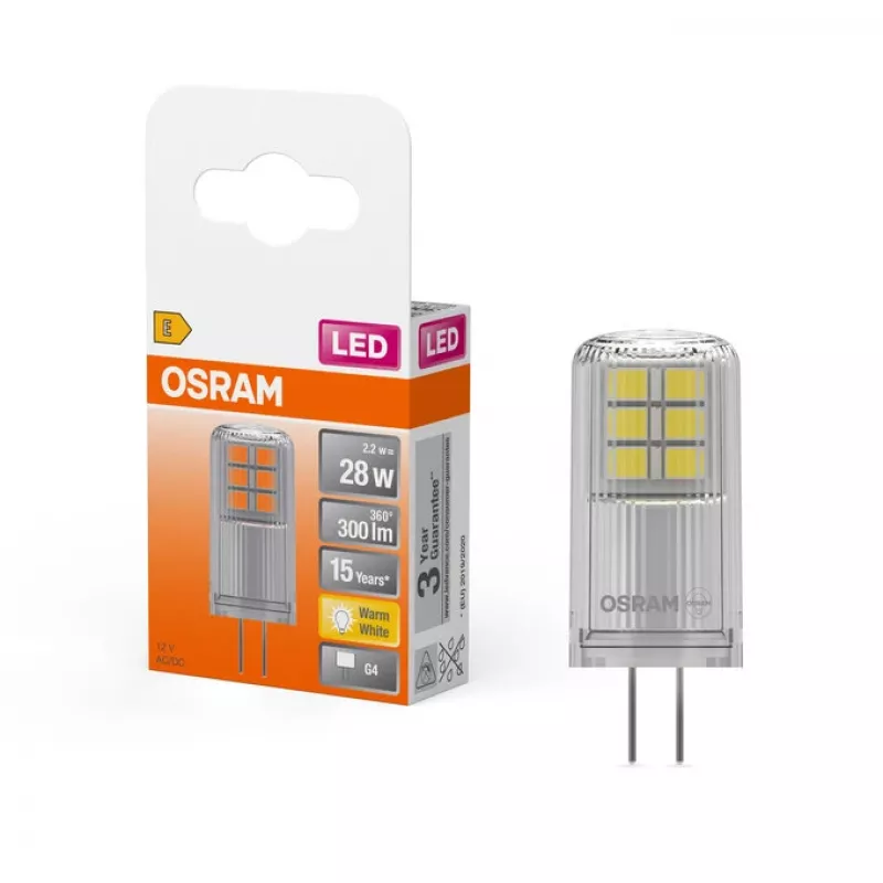 Osram STAR lámpara LED blanco cálido 2700 K 2,4 W G4 F