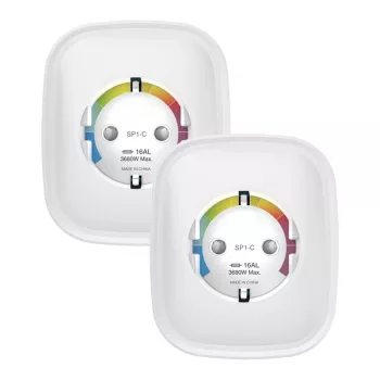 Enchufe inteligente WiFi Gosund SP1-HE pack de dos, compatible con HomeKit, 16A, 2 uds.
