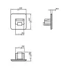 Tapa de seguridad para conector hembra RJ-45 DeLOCK 64019