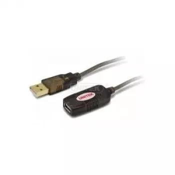 Cable de extensión USB 2.0 Unitek Y-250, 5 m, negro, conector macho a conector hembra