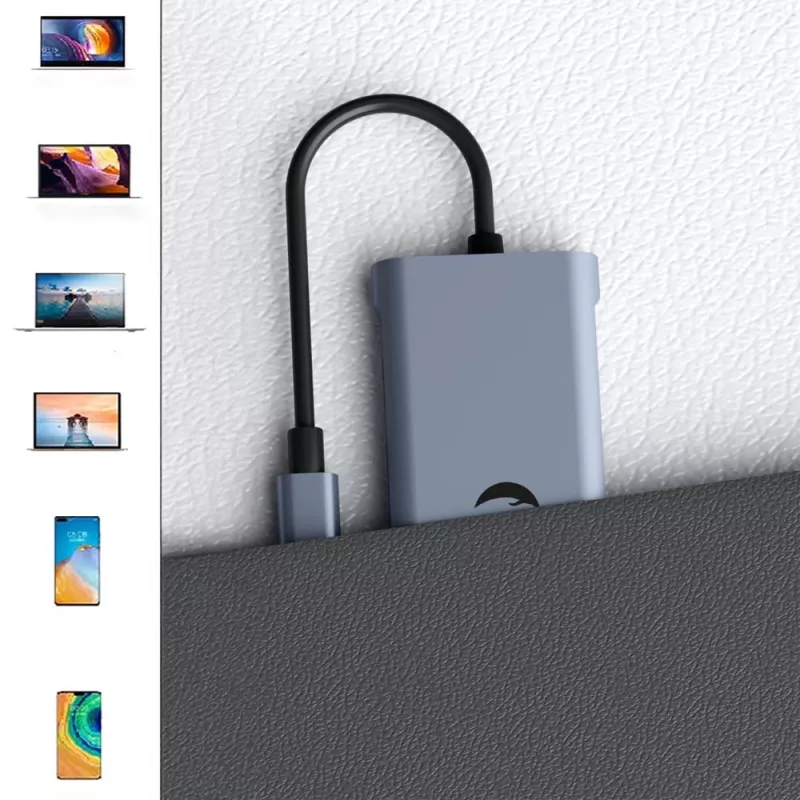 Adaptador USB-C 11 en 1 Hawk HW-HUB1101 — hub multipuerto con 11 conexiones