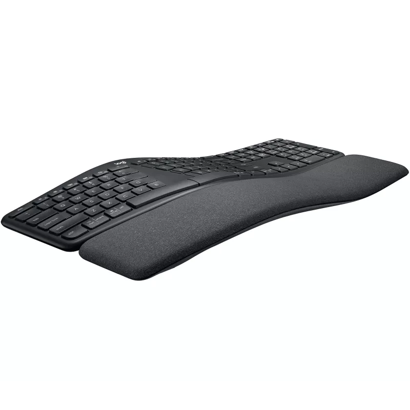 Logitech ERGO K860 - Teclado - Inalámbrico - 2,4 GHz, Bluetooth 5.0 - QWERTY - GB - Grafito