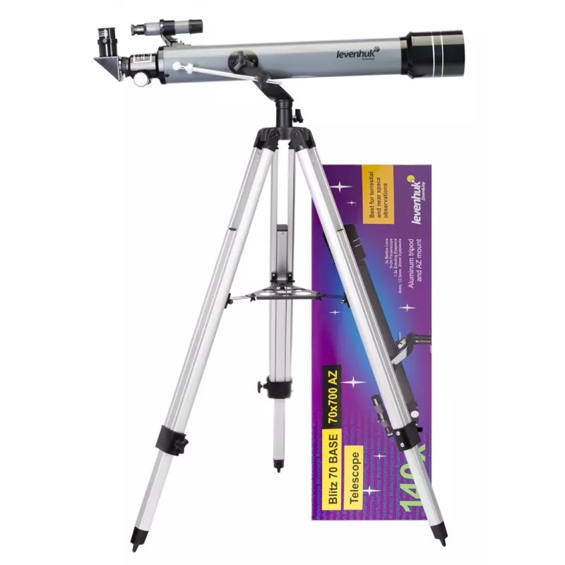 Levenhuk Blitz 70 Base Refractor 140x gris