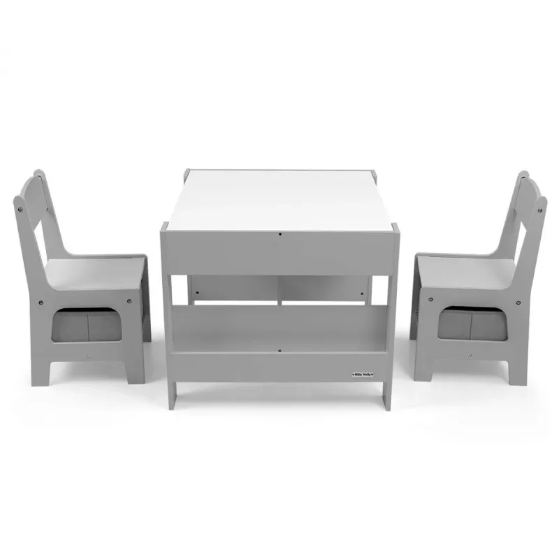 Conjunto de muebles infantiles Milly Mally Sven gris 5489 — set compacto en gris