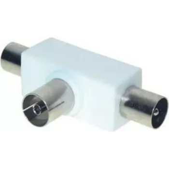 Divisor en T ShiverPeaks 83100 – divisor RF con 2x conector macho a 1x conector hembra