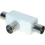 Divisor en T ShiverPeaks 83100 – divisor RF con 2x conector macho a 1x conector hembra