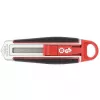 Cúter WEDO 78 830 con hoja troceable, mango ergonómico, 1 ud., negro/rojo/plata