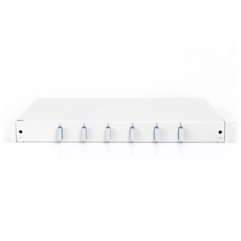 Digitus DN-96320/9 caja de empalmes de fibra óptica, 1U, equipada, 6x SC Duplex, OS2, gris