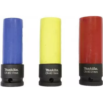 JUEGO DE VASOS DE IMPACTO MAKITA PARA RUEDAS DE 17 19 21 mm