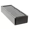 Radiador Aqua-Computer airplex radical 4/360 — aluminio/cobre/acero inoxidable, 400×140×73 mm