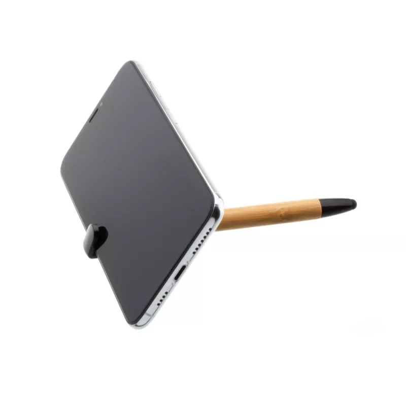Bolígrafo con stylus y soporte FIXED FIXPEN-BA Bamboo — bolígrafo 3 en 1, stylus táctil y soporte de mesa integrado