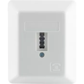 Toma telefónica universal ShiverPeaks 74000-UW TAE U salida de pared para conectores f+ N