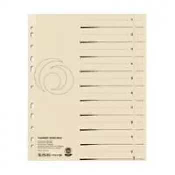 Separadores de cartón Herlitz 5970009