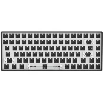 Sharkoon SKILLER SGK50 S3 Barebone Teclado gaming - teclado gaming totalmente personalizable con formato 75%, Hot-Swap, iluminación RGB, distribución QWERTZ