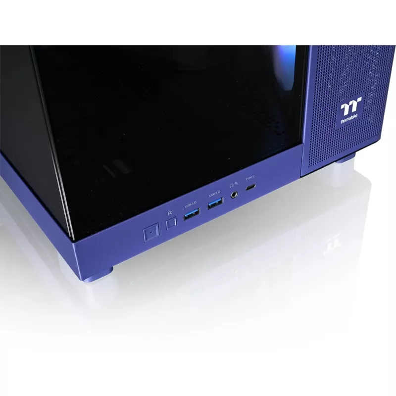View 380 XL TG ARGB, caja torre violeta, cristal templado x 2