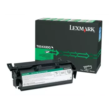 Cartucho de tóner Lexmark T654X80G 36K PGS Negro