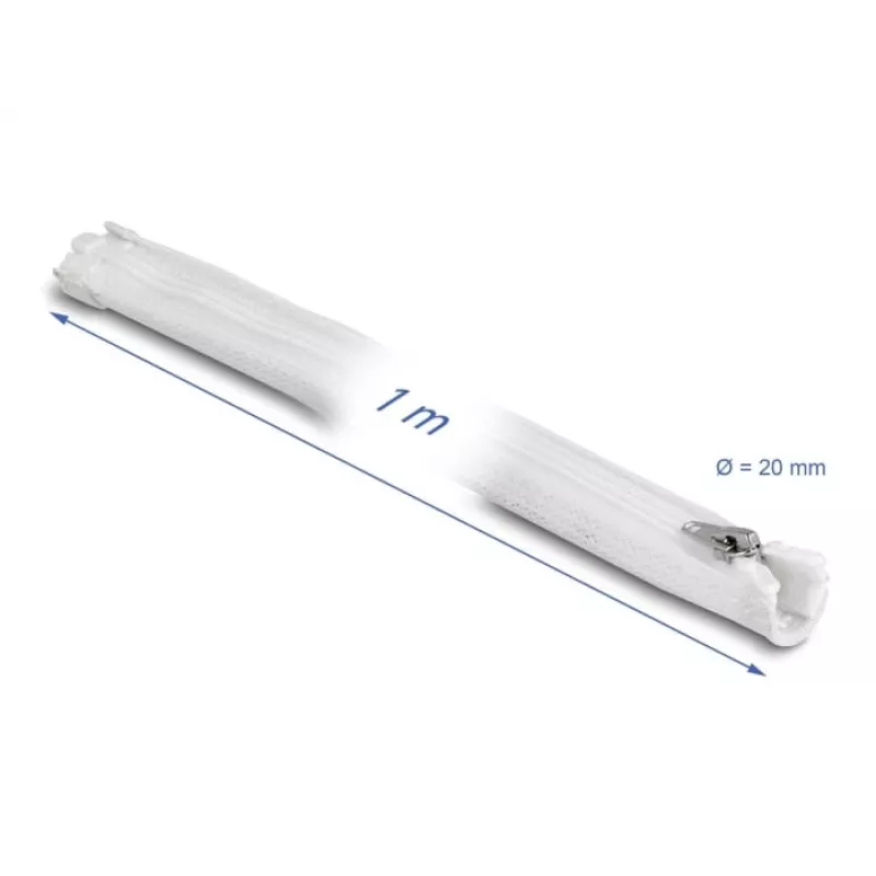 Funda trenzada para cables DeLOCK 20821 1 m x 20 mm blanca
