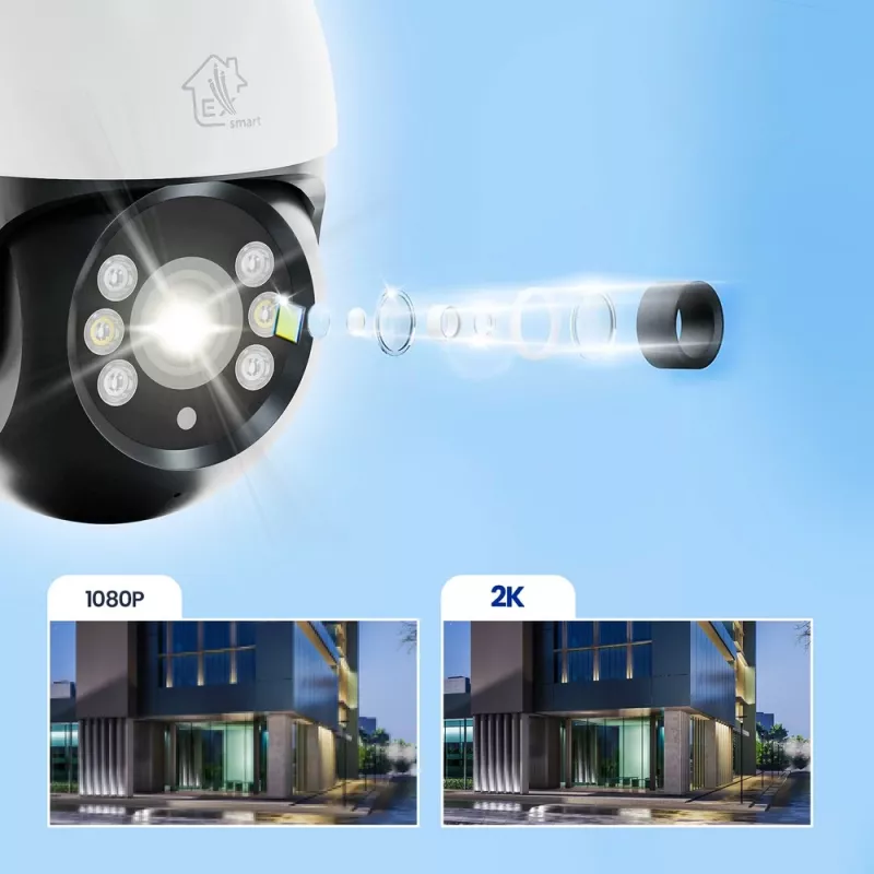 Cámara de vigilancia exterior Extralink Perun EOC-268 | Cámara IP | 1296p, PTZ