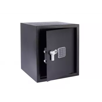 Caja fuerte de oficina Yale YSV/390/DB2 — caja fuerte de acero de 40 L, negra, cerradura de combinación, montaje en suelo/pared