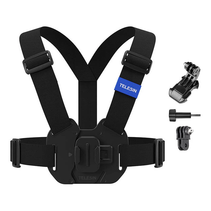 Arnés con correa para el pecho Telesin GP-UCS-001 ajustable compatible con cámaras GoPro