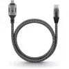 Goobay 70752 cable Ethernet de USB-C 3.1 a RJ45, Cat6 F/UTP, 5 m, negro/plateado