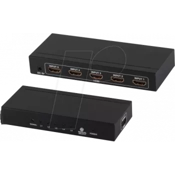 Conmutador de vídeo HDMI ShiverPeaks SP05-02005